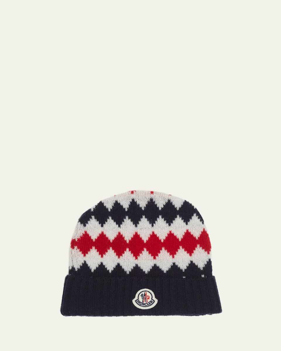 Boy's Knitted Bell Logo Hat, Size XXS-